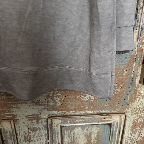 Tresics Top V Neck Long Sleeve Slimming Fitted Cotton Basic Tissue Gray X Large - Picture 6 of 9